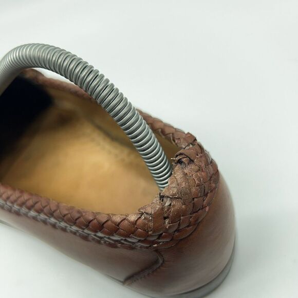 Allen Edmonds Maxfield Men’s Size 9.5 D Brown Leather Slip On Tassel Loafers main image 3